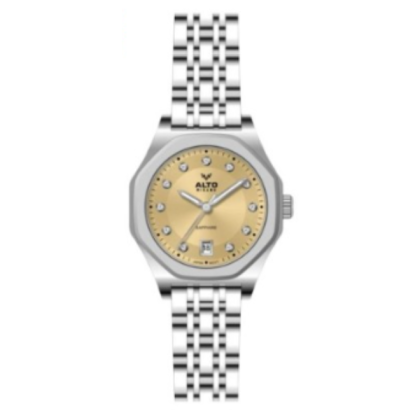 Alto ALT-EF02-SL-YW Solid Steel Band Women Watch